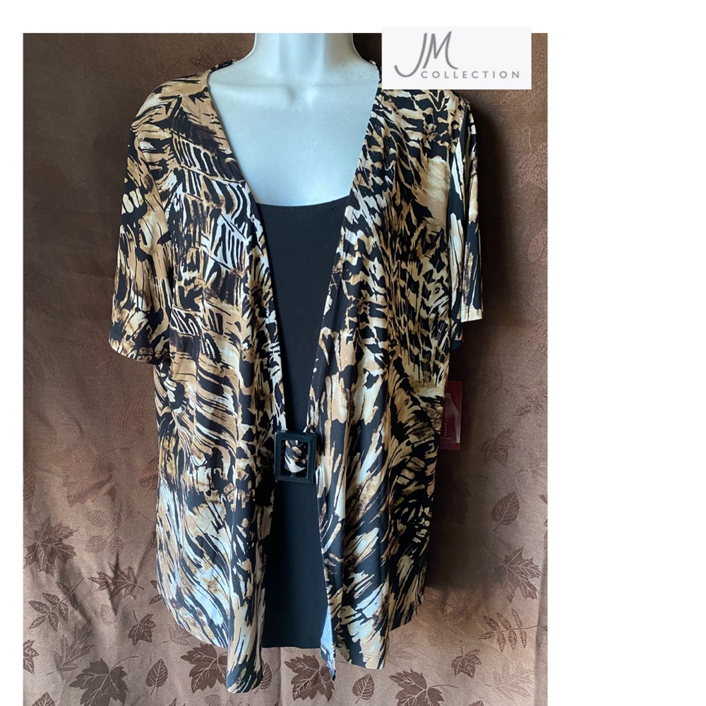 NWT JM Collection plus size 2X one-piece short sleeves